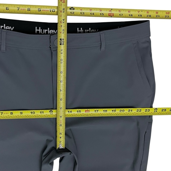 Hurley Mens Performance Stretch Pants Sz 38x30 Blueish Gray Golf - Picture 11 of 13